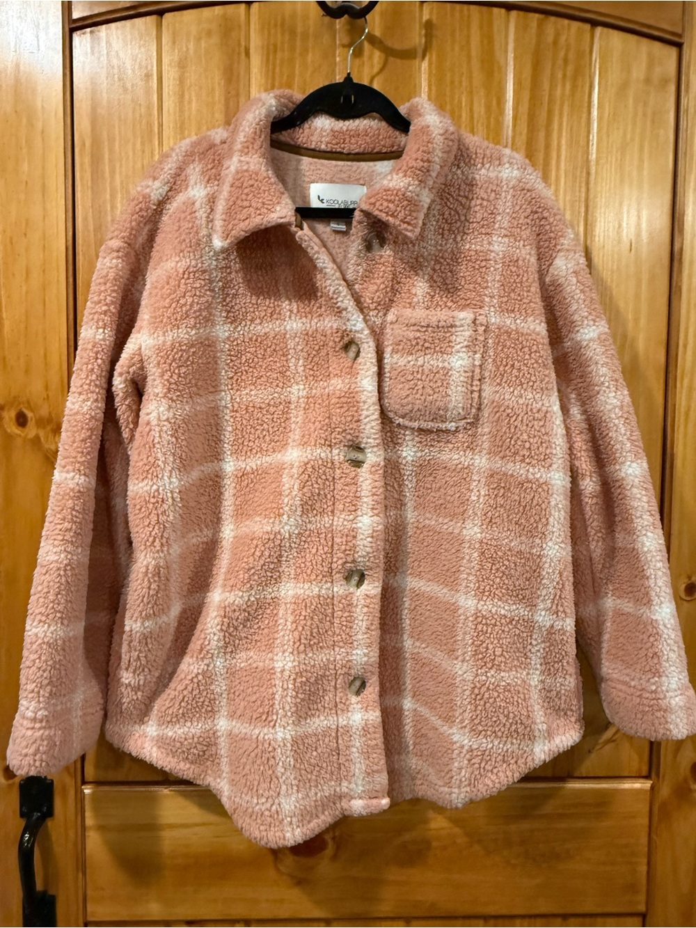 Koolaburra by UGG - pink plaid Fleece Shacket